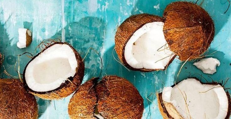 coconut to clean the body of parasites