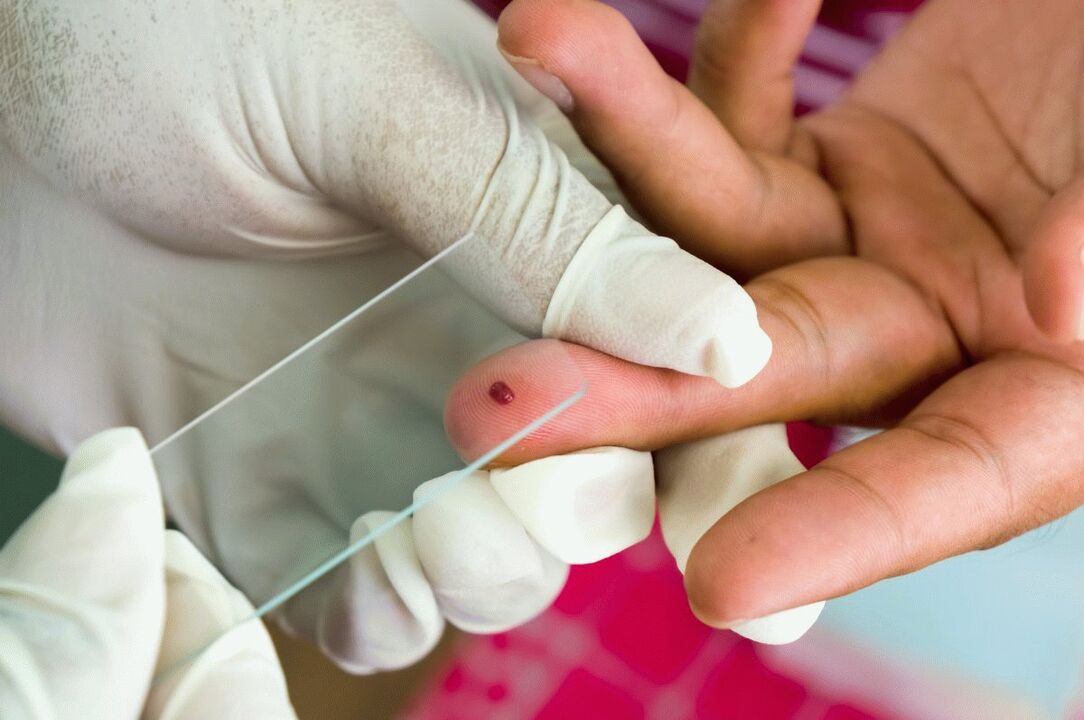 Finger blood test